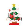 FQ marca regalo artificial ornamento hogar mini árbol de madera decoración de navidad